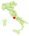 イタリアのラツィオ州地図