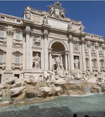 ローマにあるトレビの泉